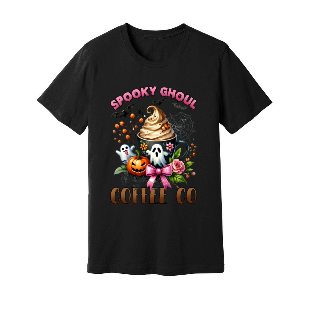 spooky ghoul coffee Unisex Jersey Tee