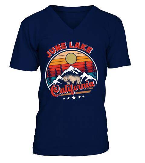 JUNE LAKE CALIFORNIA Nevada June Lake USA V-Neck T-shirt