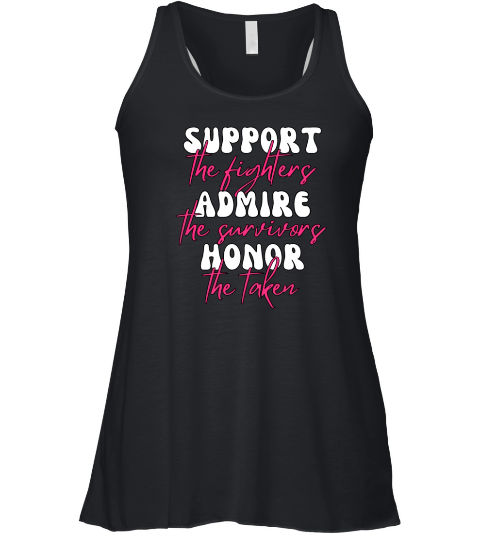 Support The Fighters Admire The Survivors Women's Flowy Tank Top