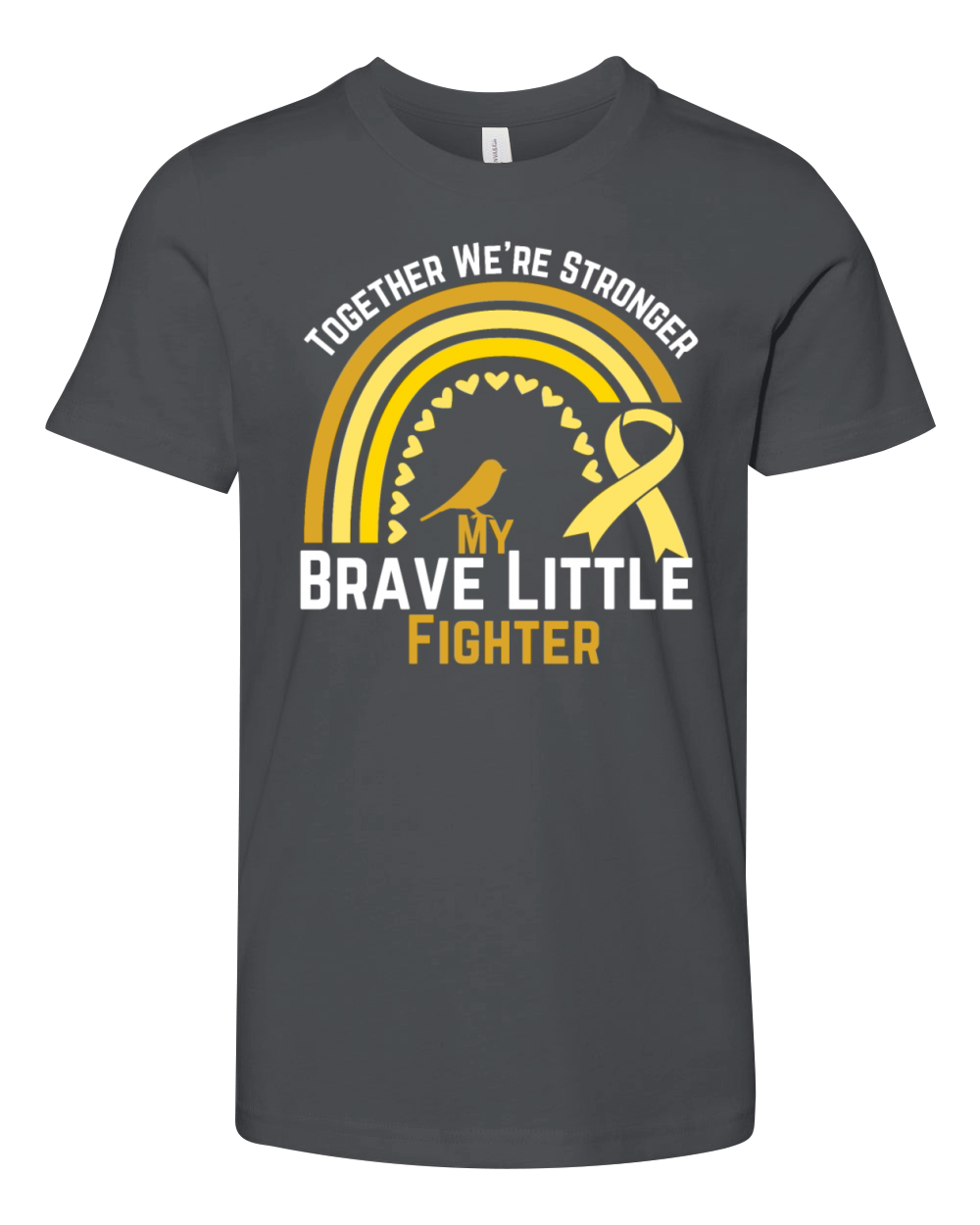 My Brave Little Fighter Cancer Awareness Shirt Youth Unisex Jersey Tee