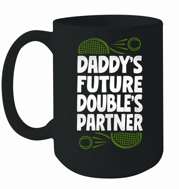 Funny Tennis Player Racket Daddys Ceramic Mug