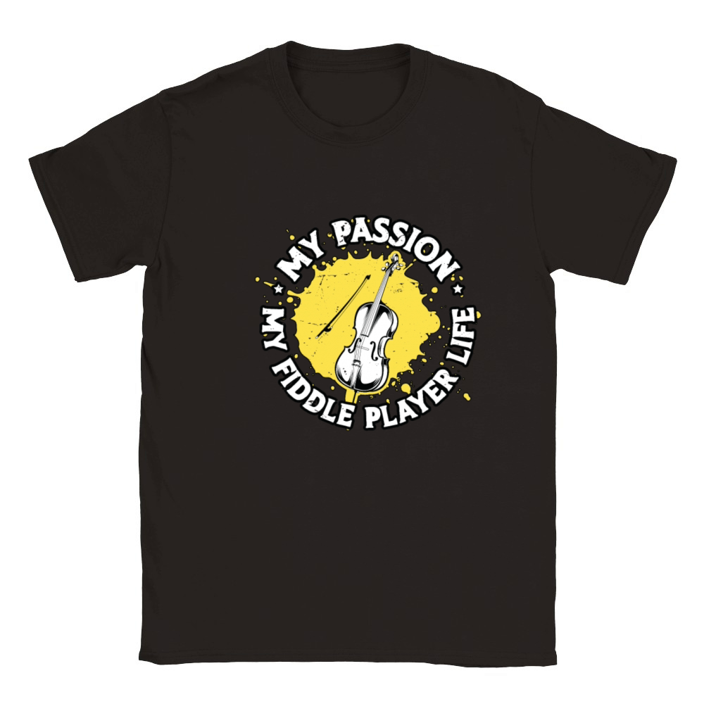 Fiddle Player My Passion My Fiddle Violin Player Classic Kids Crewneck T-shirt