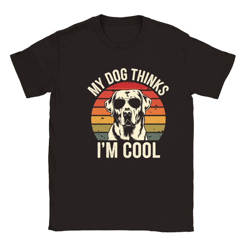 Labrador Retriever My Dog Thinks Im Cool Classic Kids Crewneck T-shirt