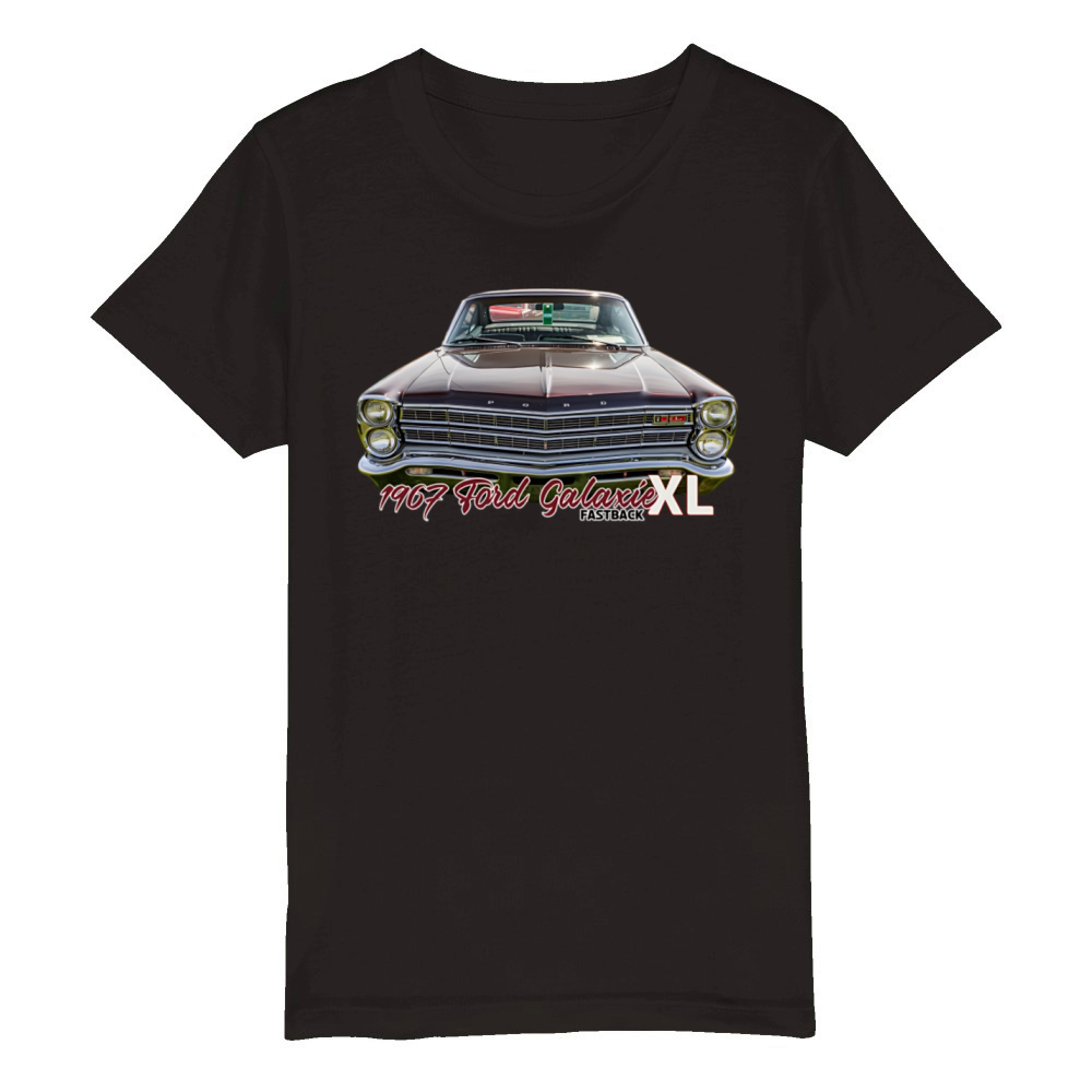 1967 Ford Galaxie XL Fastback Organic Kids Crewneck T-shirt
