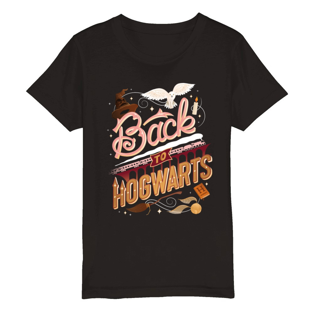 Harry Potter Back To Hogwarts Organic Kids Crewneck T-shirt