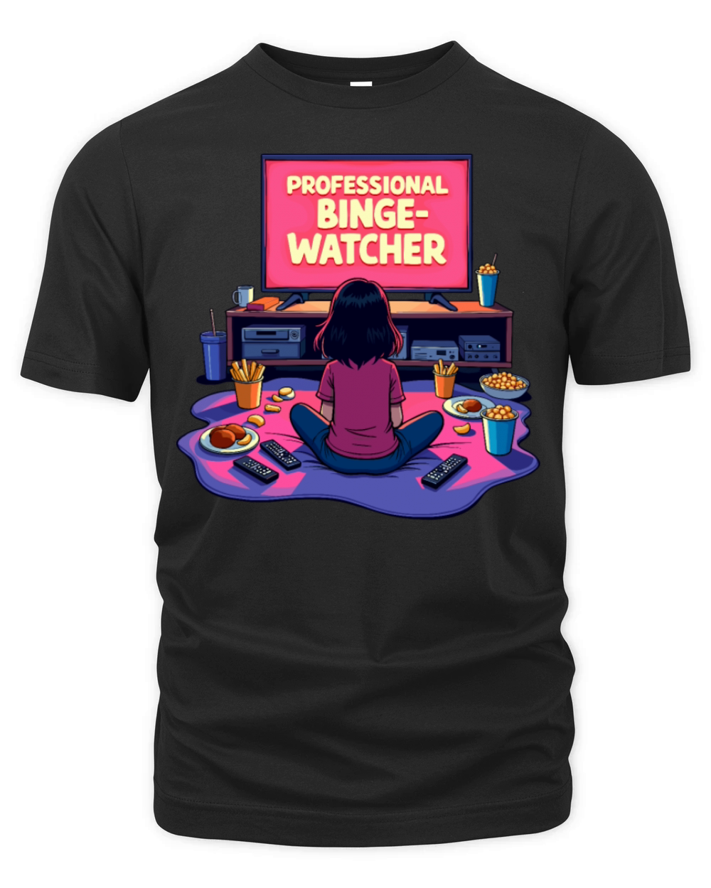 Professional Binge-Watcher - TV Lover Humor Organic Unisex T-shirt