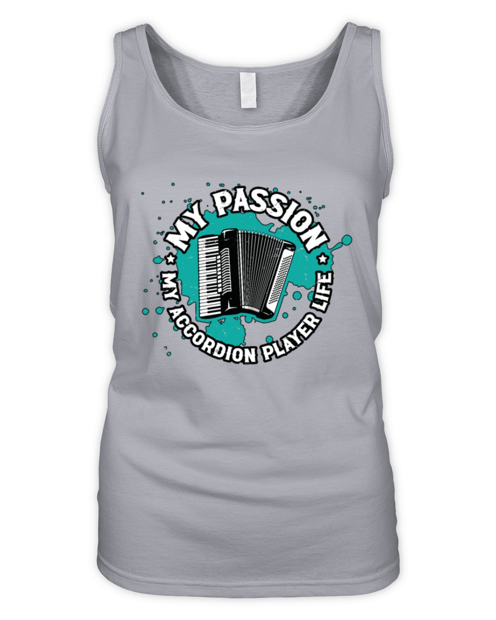 Accordion Player My Passion My Accordion Musician Organic Women's Tank Top