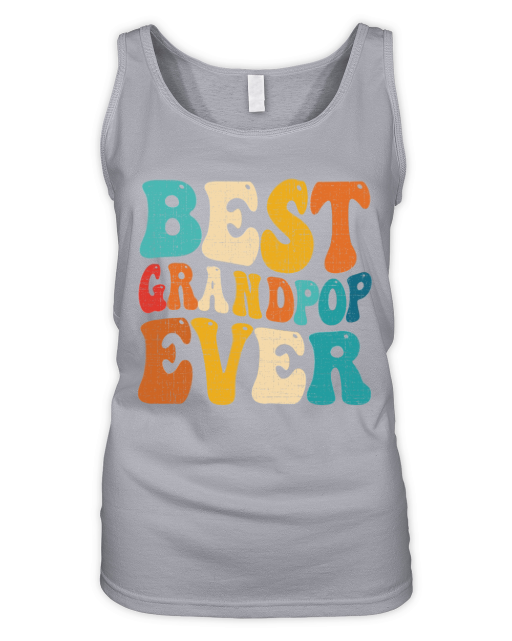 Best Grandpop Ever Vintage Grandpa Fathers Day Organic Women's Tank Top