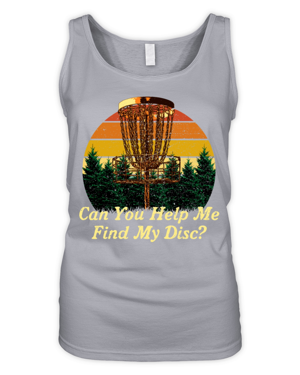Help Me Find My Disc Friends Disc Golf Buddy Golfe Organic Women's Tank Top