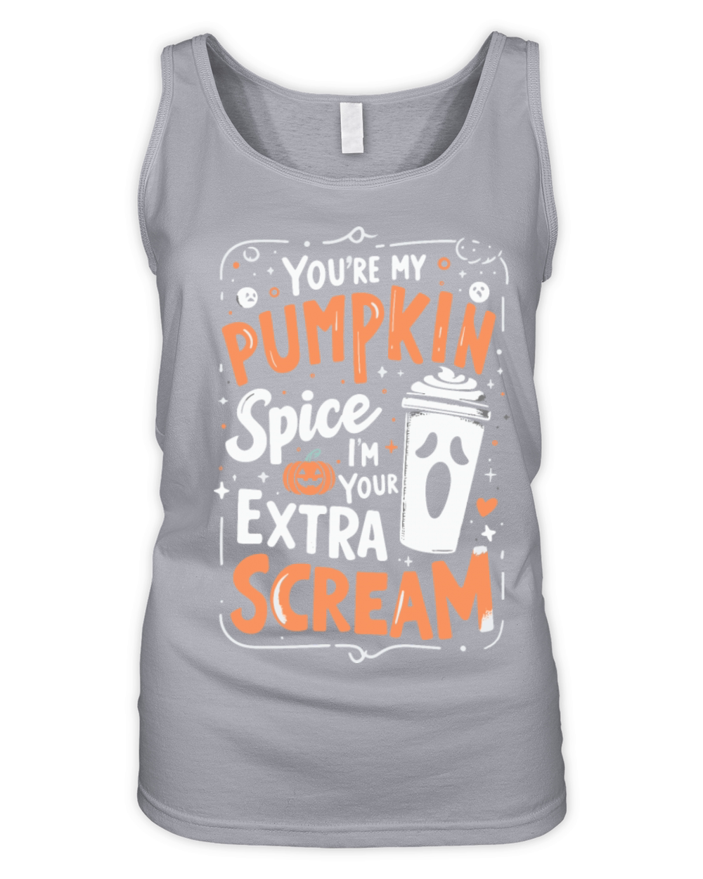 Pumpkin Spice and Screams - Halloween Couples Organic Women's Tank Top