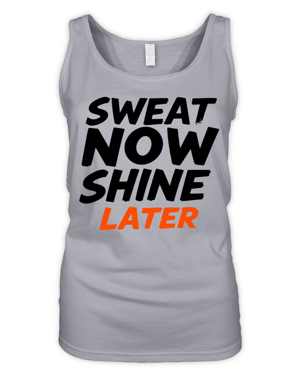 Sweat Now Shine Later Motivational vector g17 Organic Women's Tank Top