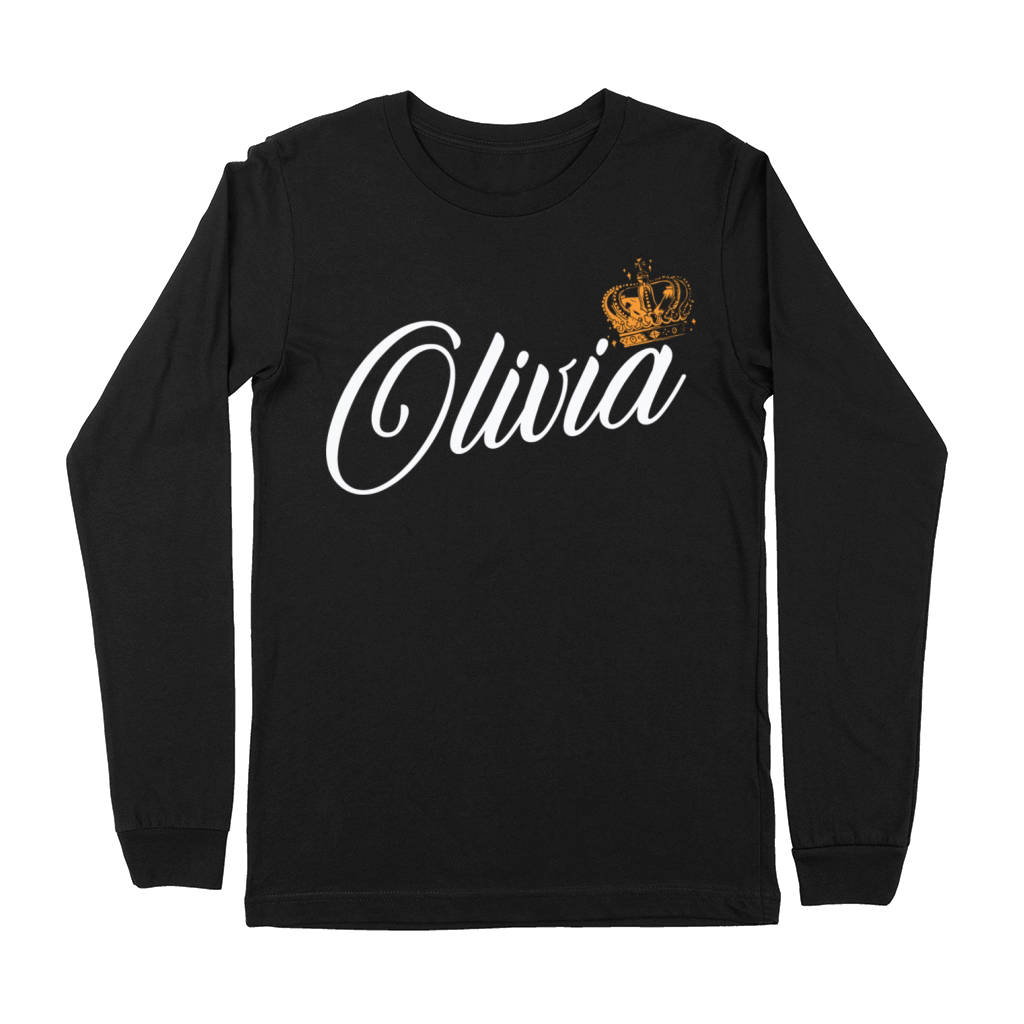 Olivia Name for Women Kids Toddlers - Olivia Premium Long Sleeve