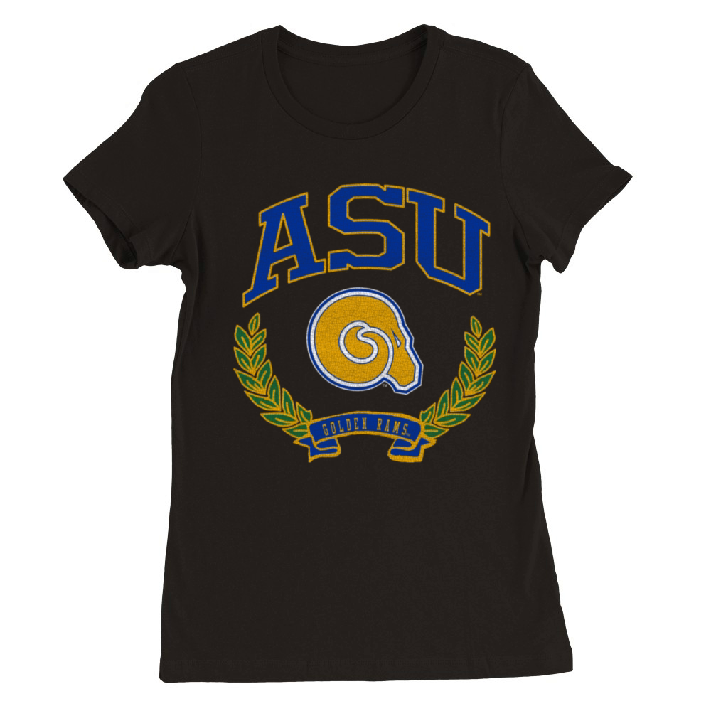 Albany State Golden Rams Victory Vintage Premium Womens Crewneck T-shirt
