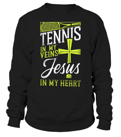 Funny Tennis Player Racket Jesus Sweatshirt Unisex