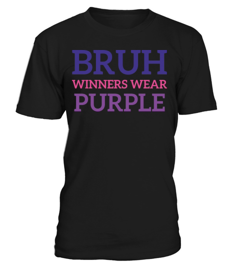 Bruh Winners Wear Purple Vintage Retro Bold 80s T-Shirt Unisex