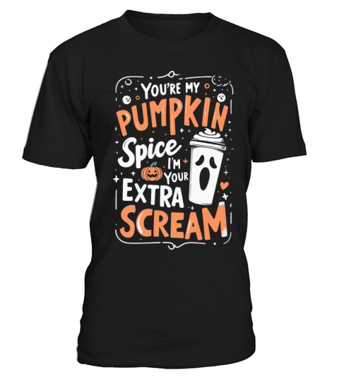 Pumpkin Spice and Screams - Halloween Couples T-Shirt Unisex