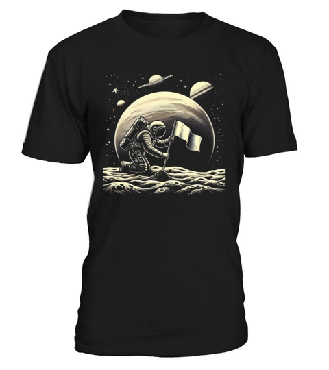 Retro Astronaut on Planet Space Adventure 1 T-Shirt Unisex