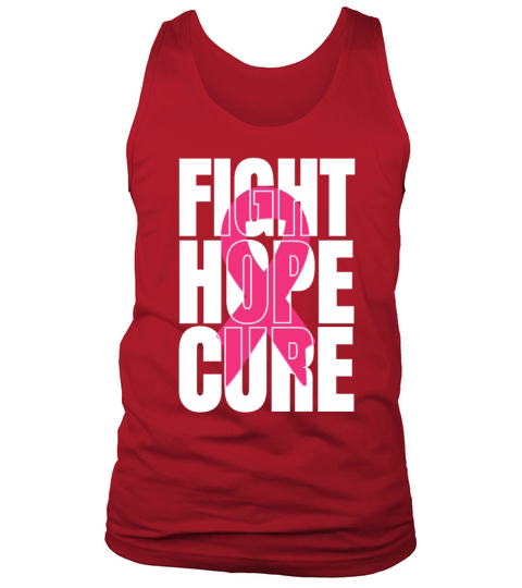 Fight Hope Cure Support Breast Cancer Tank Top Unisex