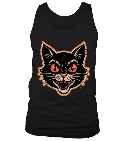 Halloween Horror Cat Tank Top Unisex