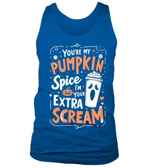 Pumpkin Spice and Screams - Halloween Couples Tank Top Unisex