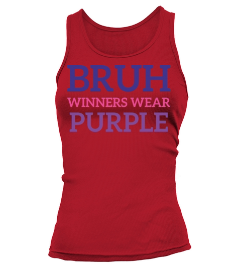 Bruh Winners Wear Purple Vintage Retro Bold 80s Tank top Woman