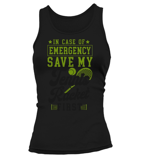 Funny Tennis Player Racket In Case Tank top Woman