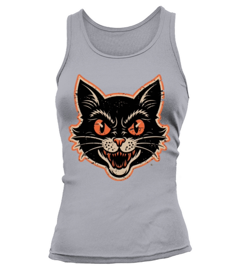 Halloween Horror Cat Tank top Woman