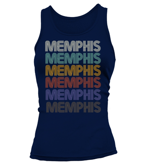 MEMPHIS First Name Retro Pattern Vintage Stylet Tank top Woman