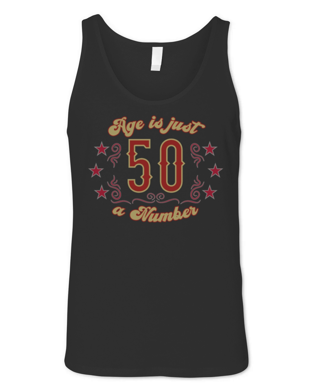 50th birthday vintage just one number Unisex Jersey Tank
