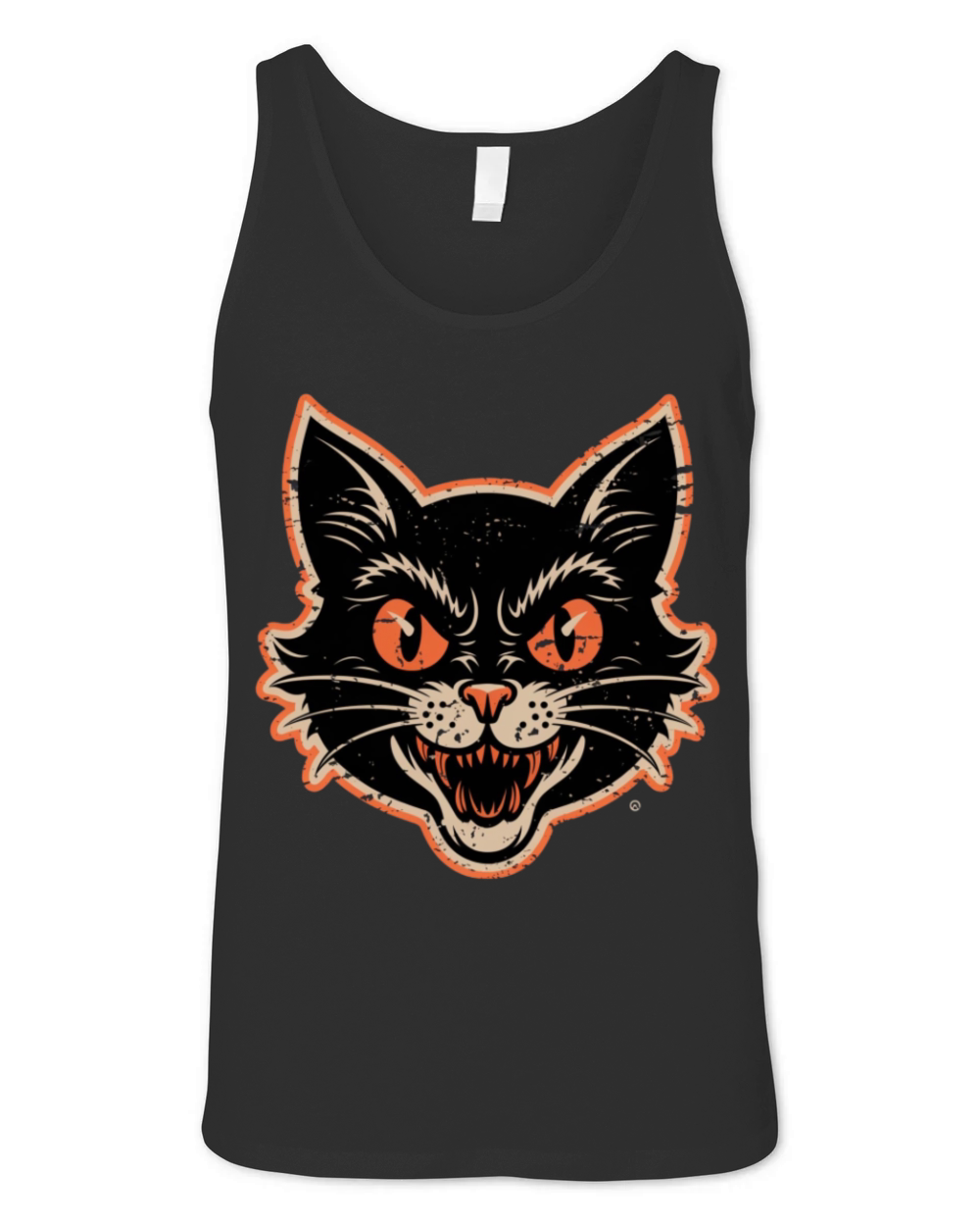 Halloween Horror Cat Unisex Jersey Tank