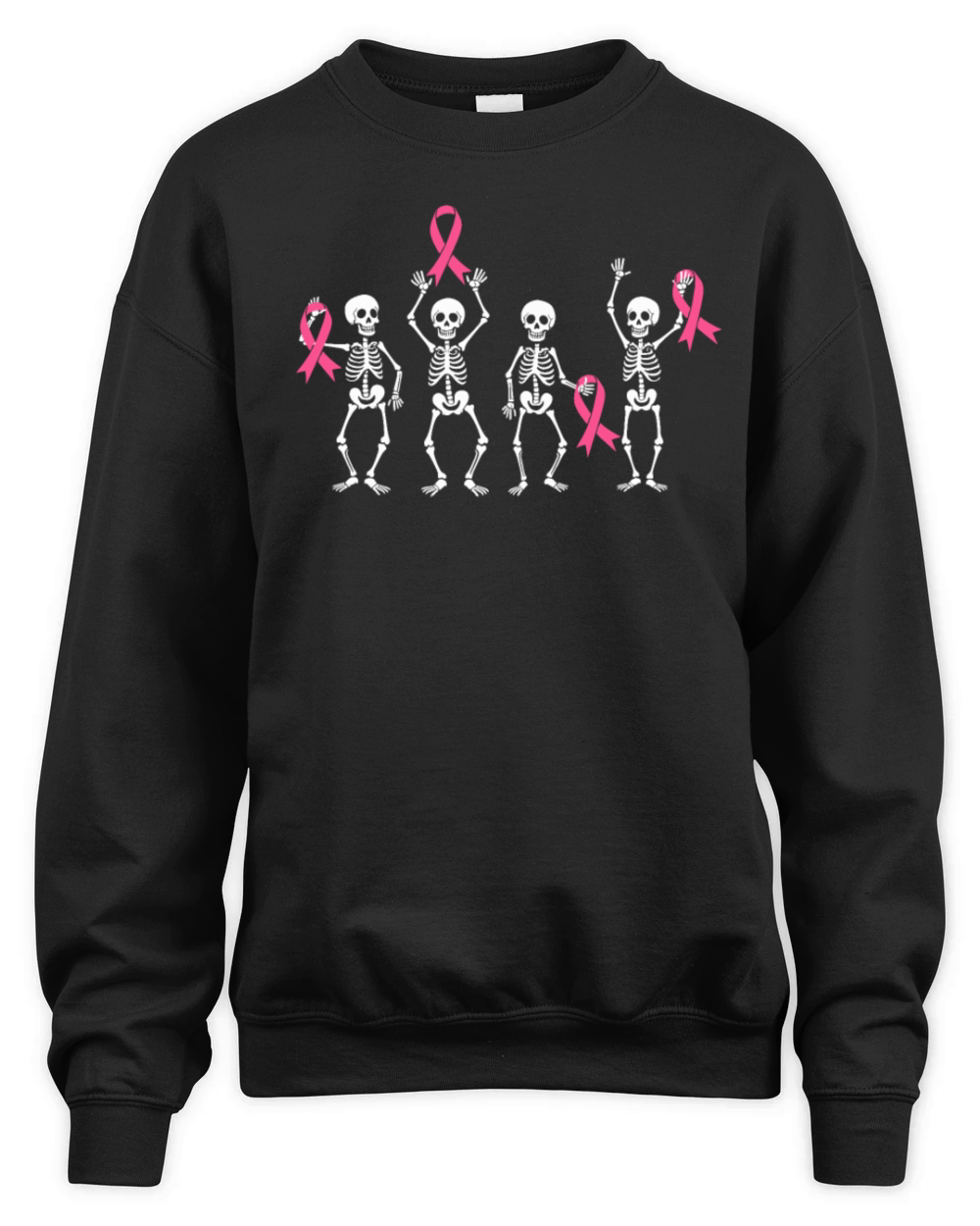 Peace Love Cure Pink Ribbon Family Breast Cancer Unisex Premium Crewneck Sweatshirt