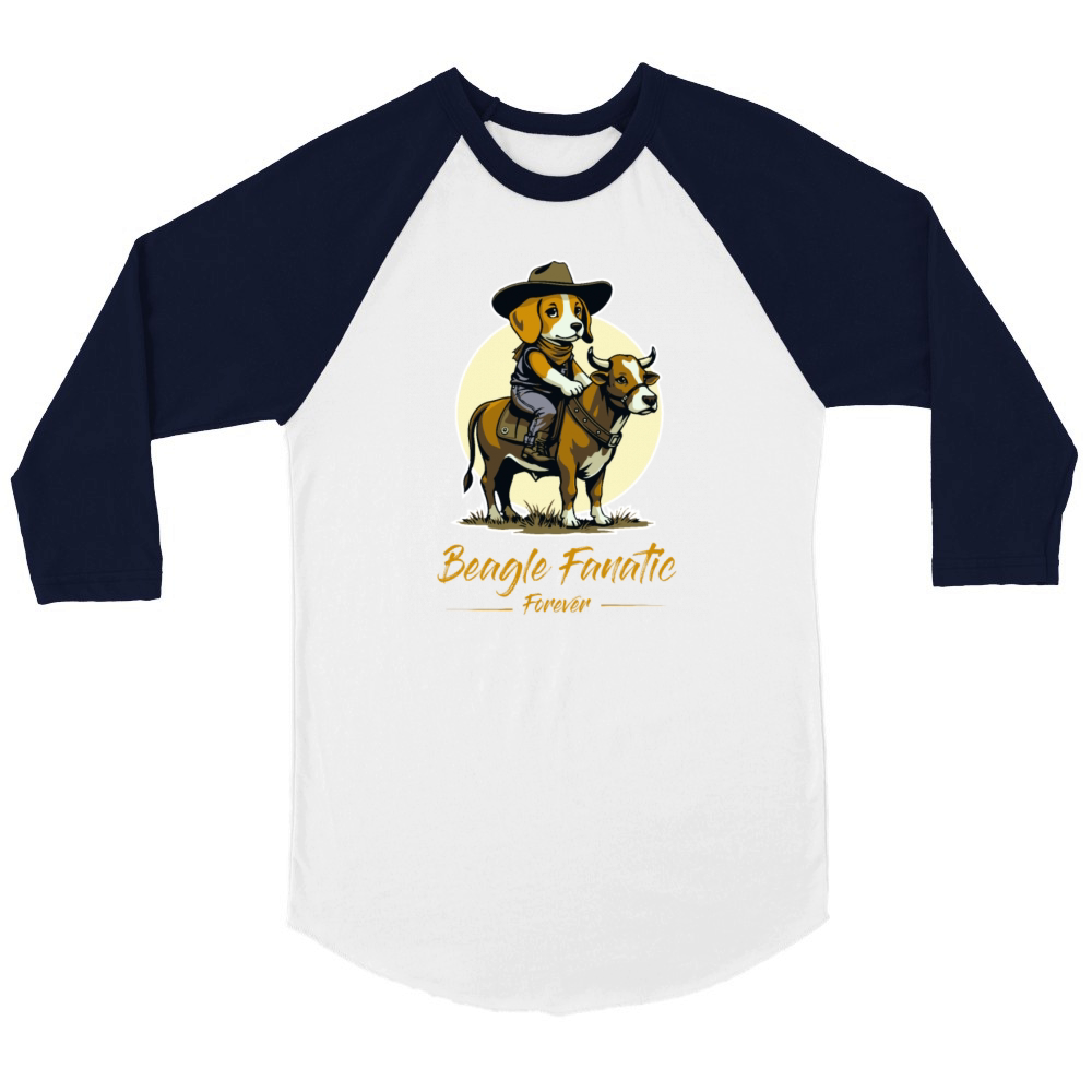 Beagle fanatic forever Unisex ¾ sleeve Raglan T-shirt