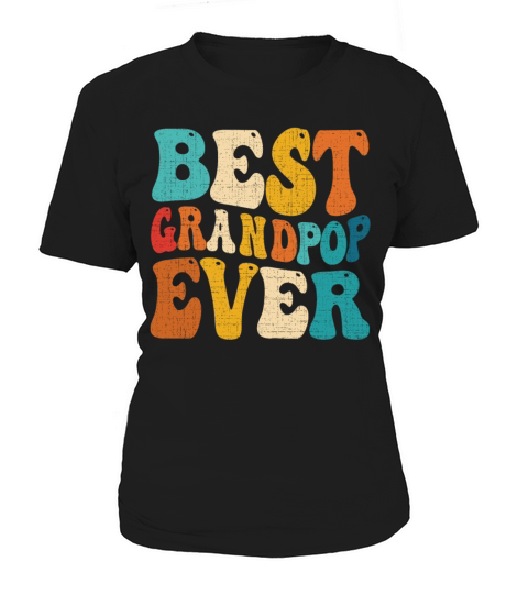 Best Grandpop Ever Vintage Grandpa Fathers Day Women's T-Shirt