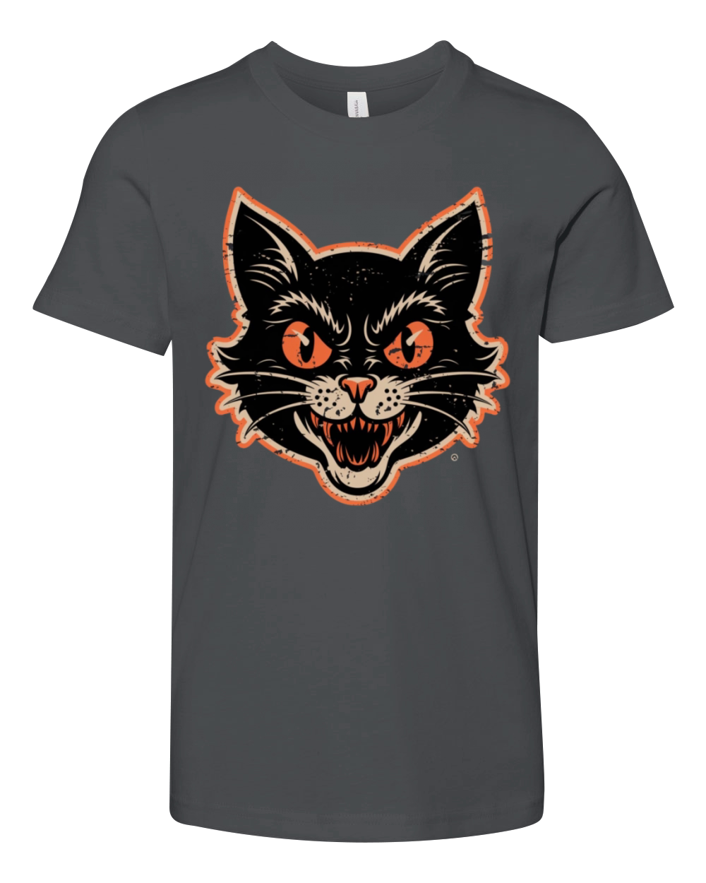 Halloween Horror Cat Youth Unisex Jersey Tee