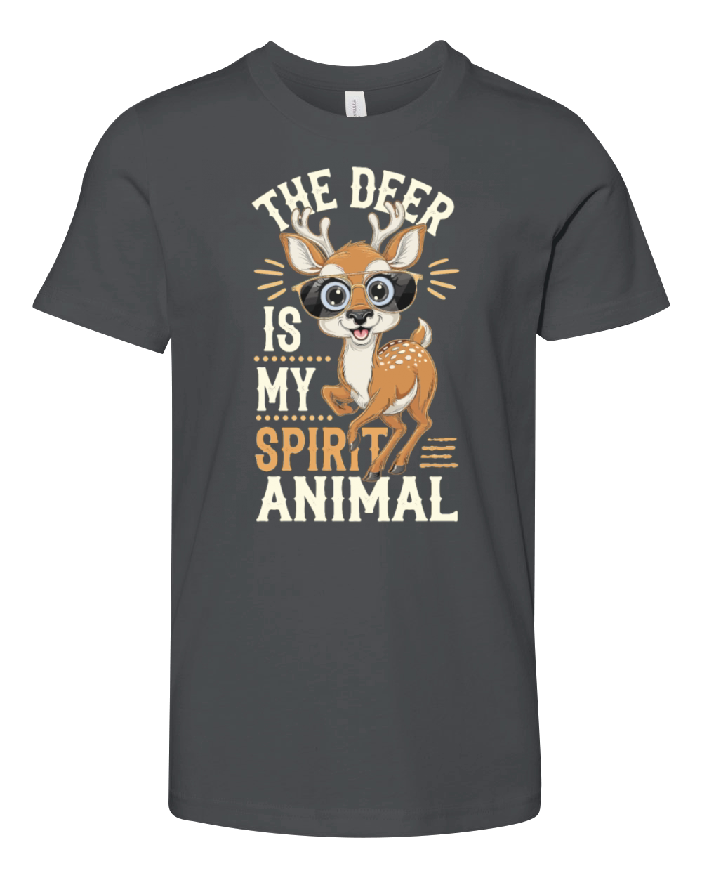The Deer Is My Spirit Animal Youth Unisex Jersey Tee
