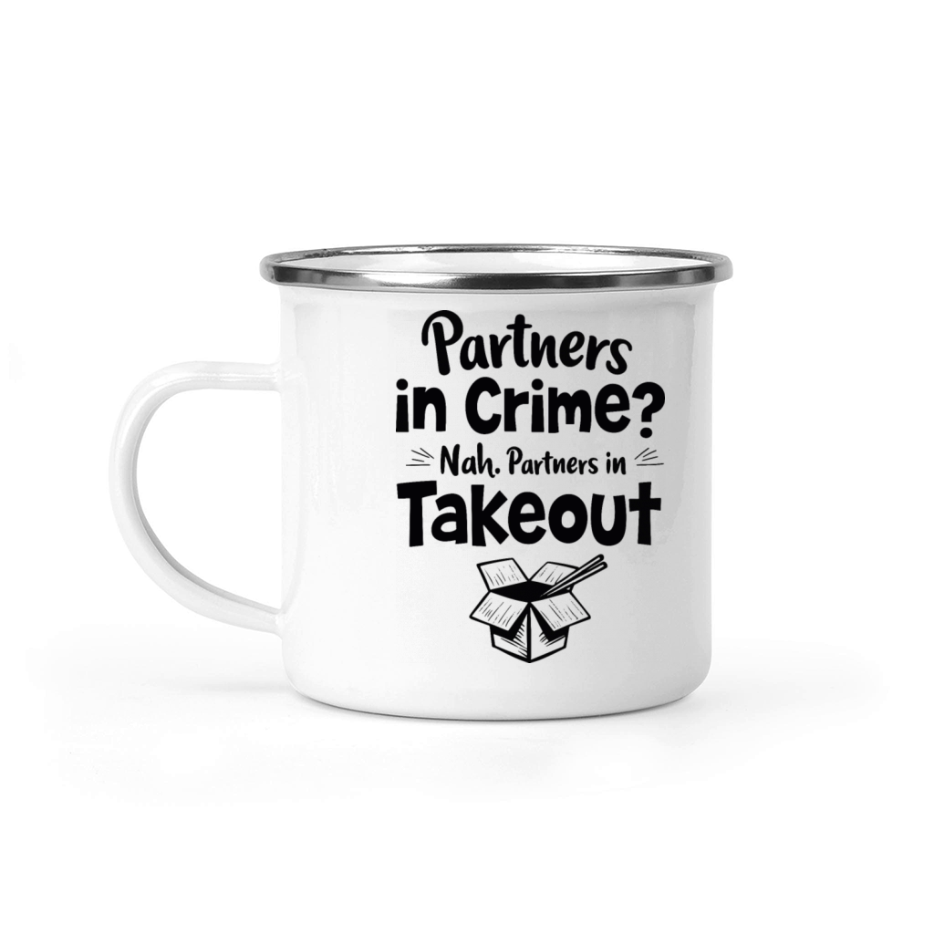 Funny Couples - Partners in Takeout Camping Mug