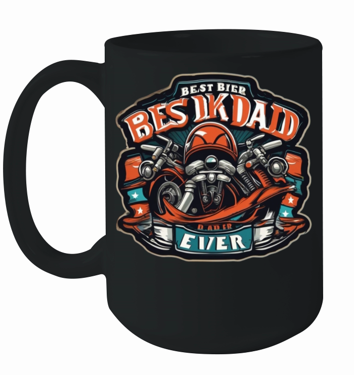 BEST BIKER DAD EVER Ceramic Mug