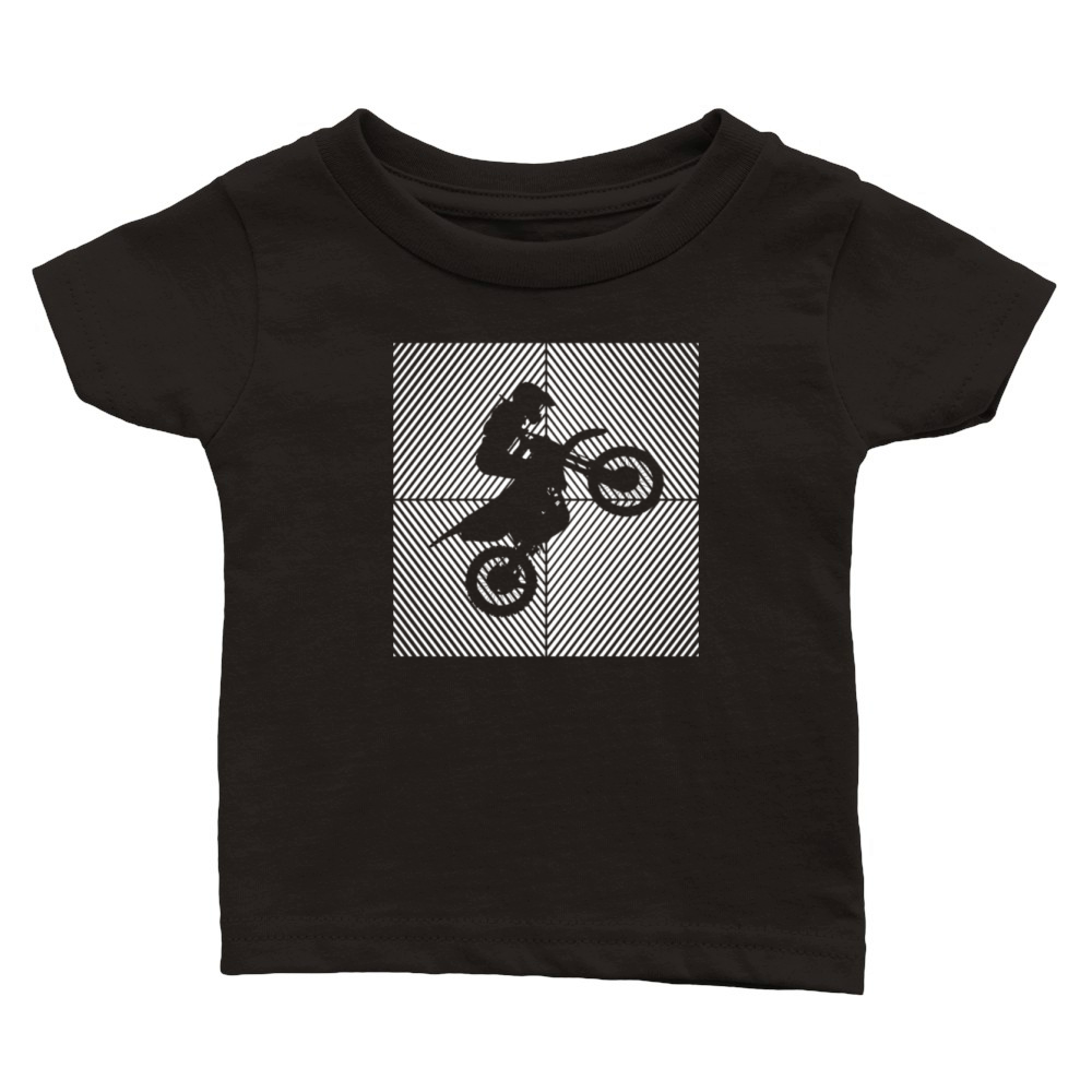 Motorcycle Pit-bike Biker Vintage Pitbike Classic Baby Crewneck T-shirt