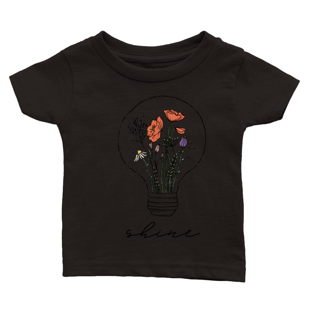 Wildflowers Retro Vintage Shine Classic Baby Crewneck T-shirt