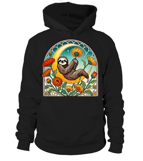 Vintage Sloth Hoodie Unisex