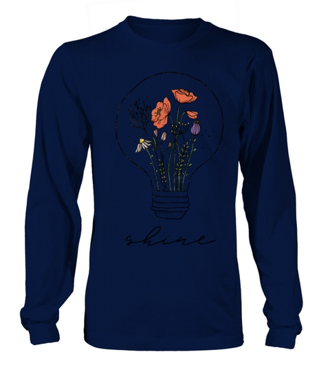 Wildflowers Retro Vintage Shine Long sleeved Unisex