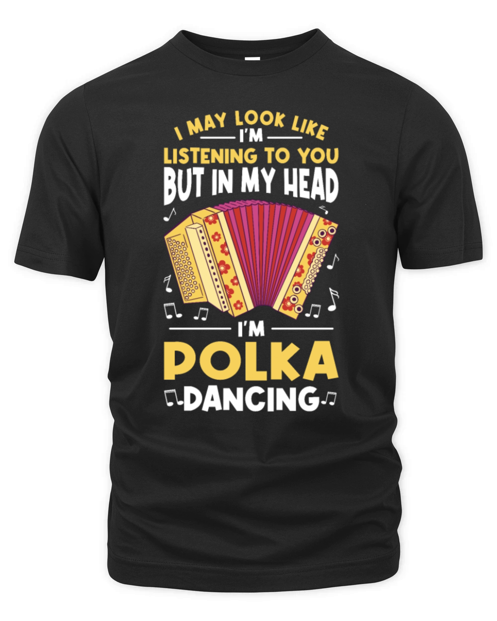 Funny Polka Dance Design for a Polka Muscian Organic Unisex T-shirt