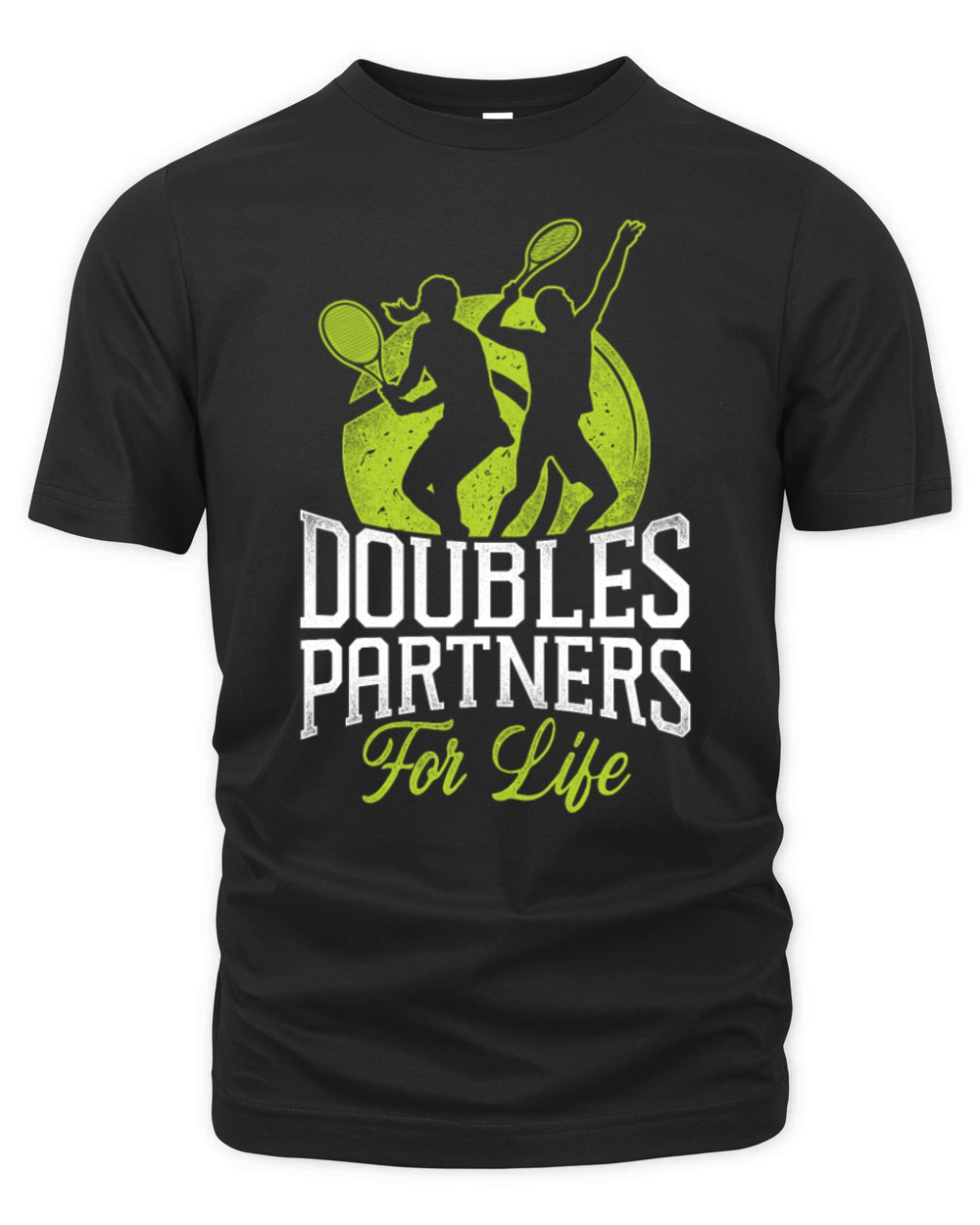 Funny Tennis Player Racket Besties Organic Unisex T-shirt