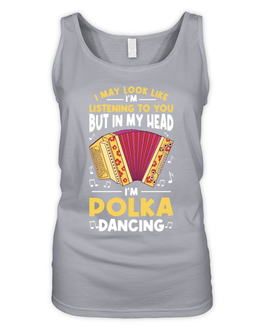 Funny Polka Dance Design for a Polka Muscian Organic Women's Tank Top