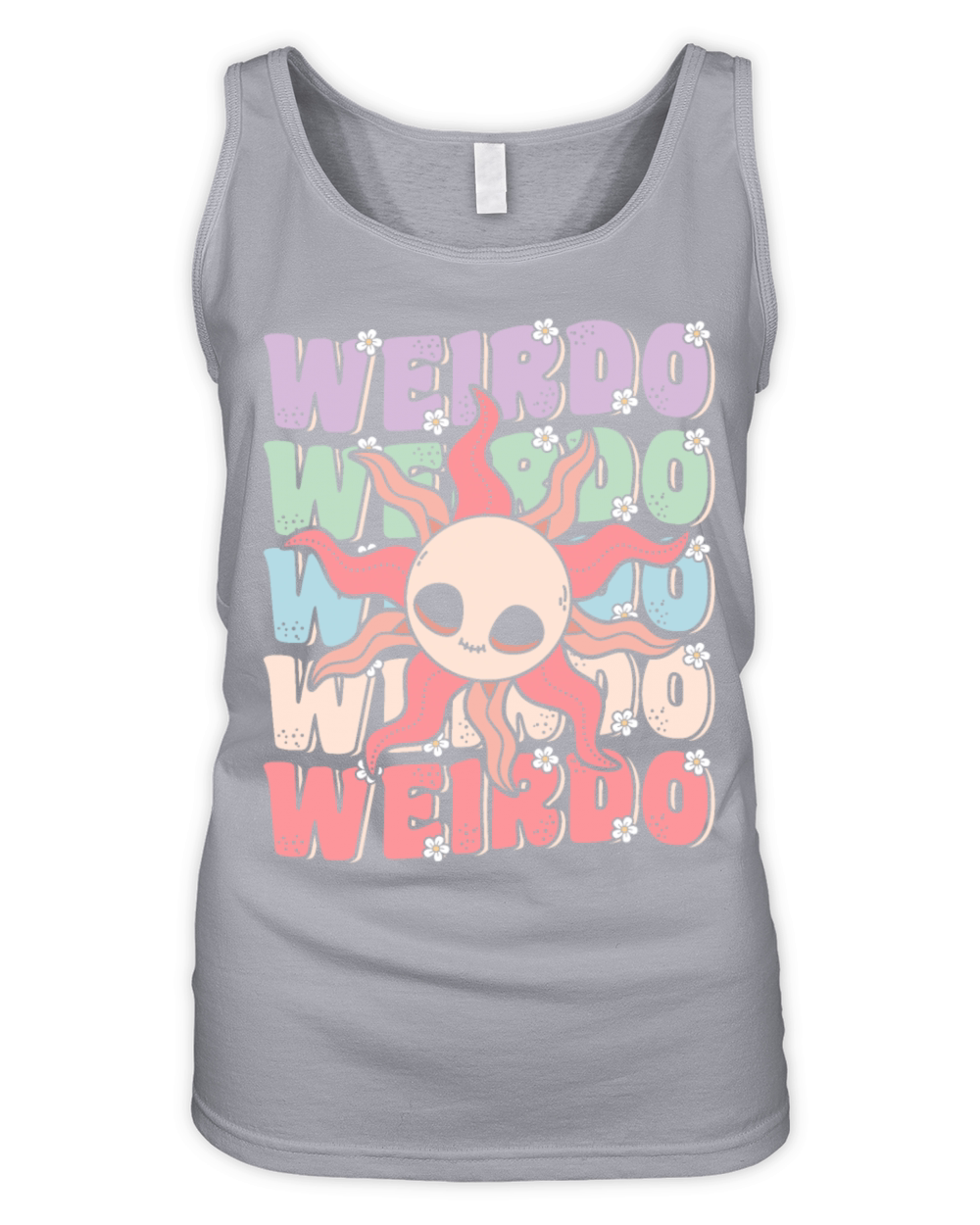 Groovy Weirdo Kawaii Pastel Goth Sun Organic Women's Tank Top