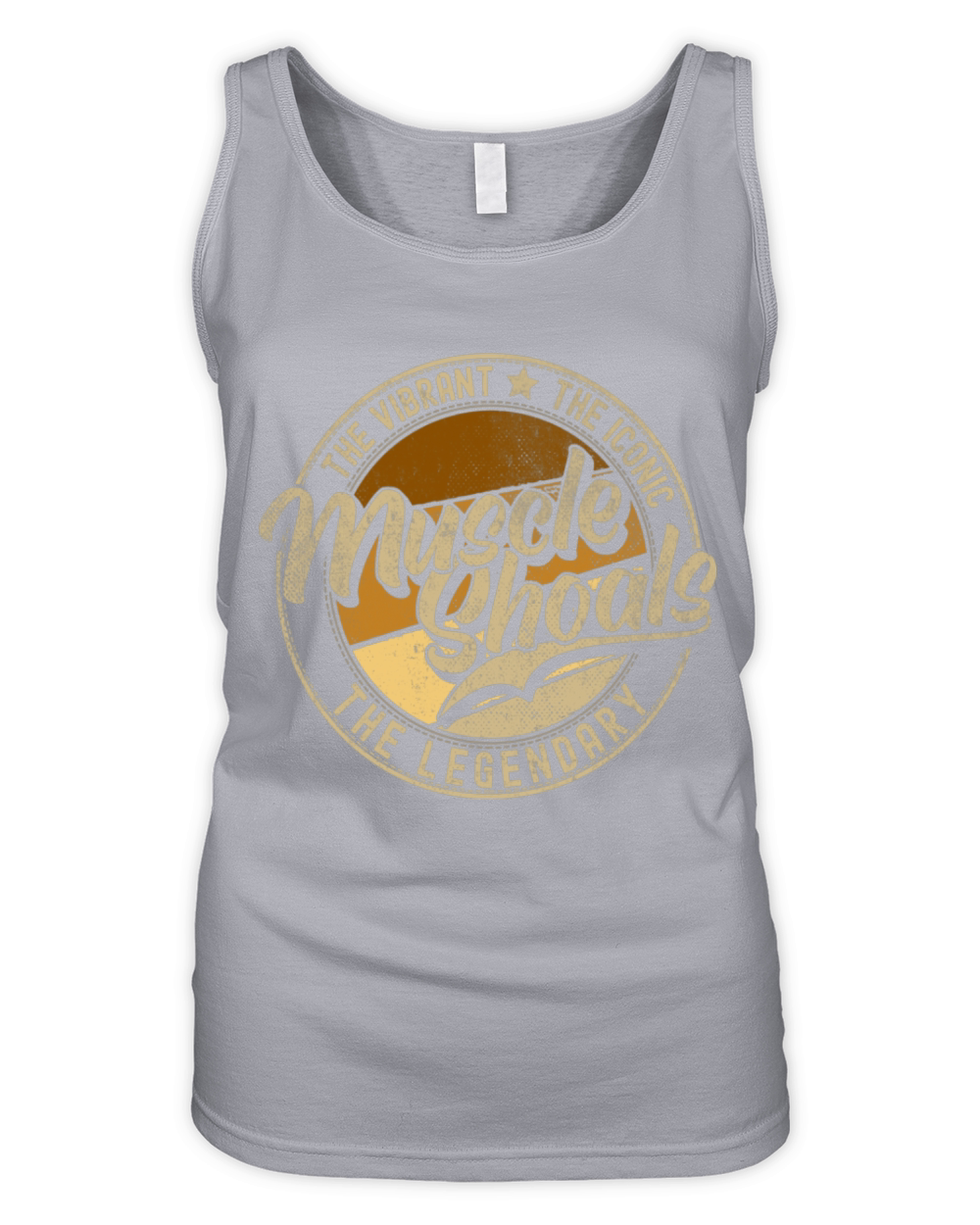 Muscle Shoals AL Alabama Vintage Distressed Organic Women's Tank Top