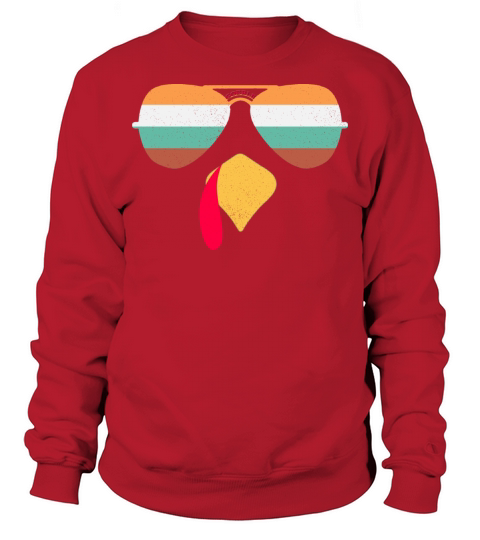 Thanksgiving Vintage Glasses Turkey GOBBLE Sweatshirt Unisex