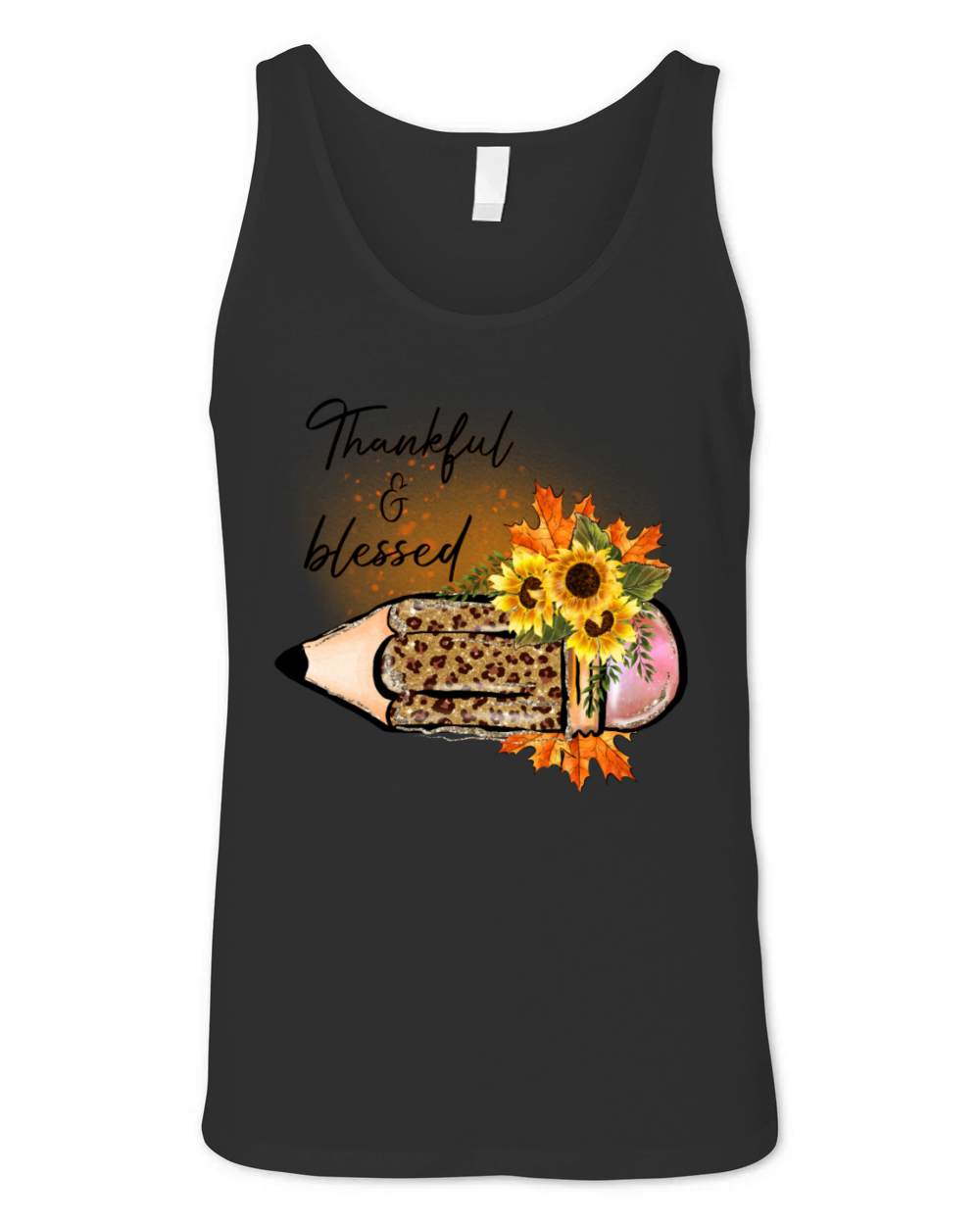 Thankful blessed Unisex Jersey Tank