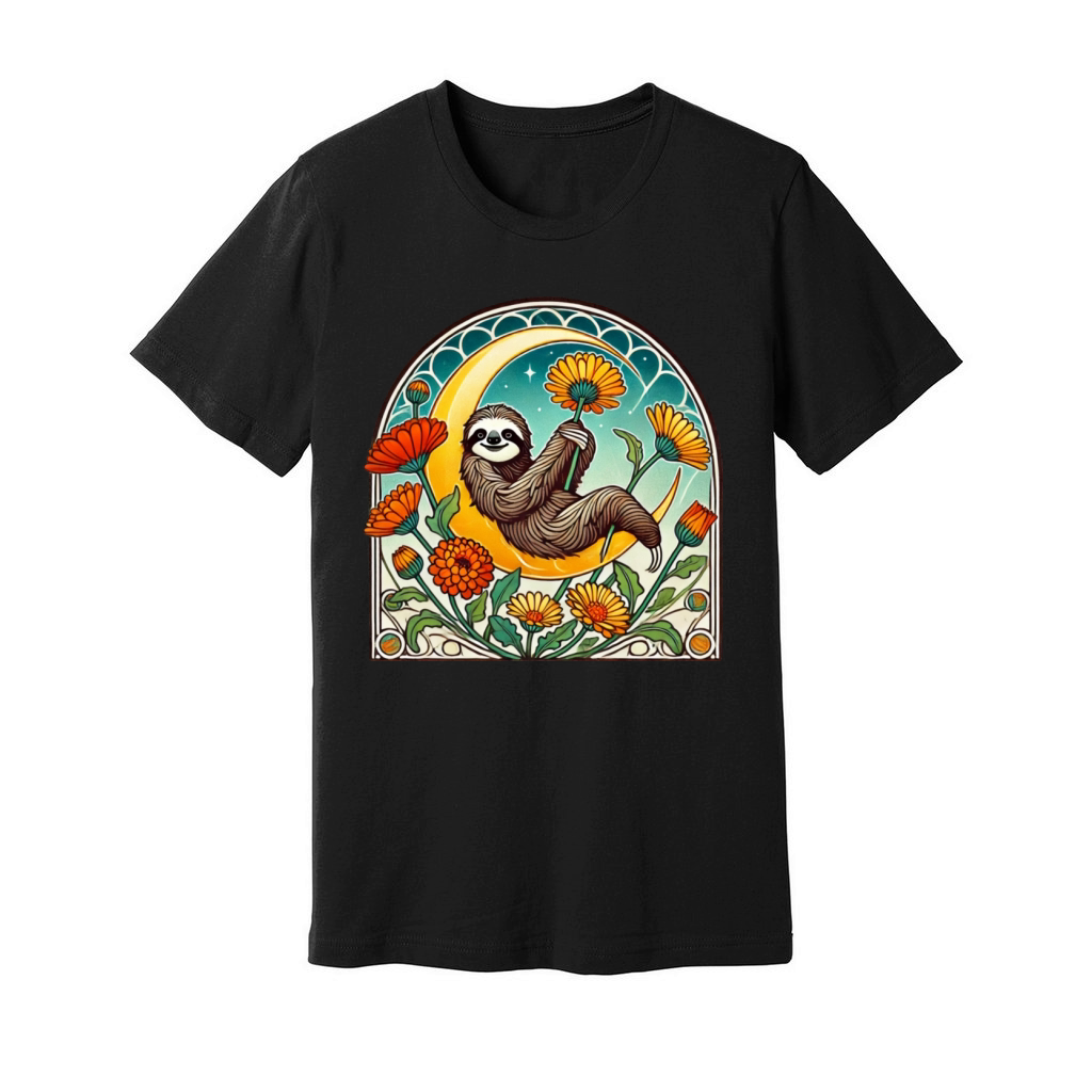 Vintage Sloth Unisex Jersey Tee