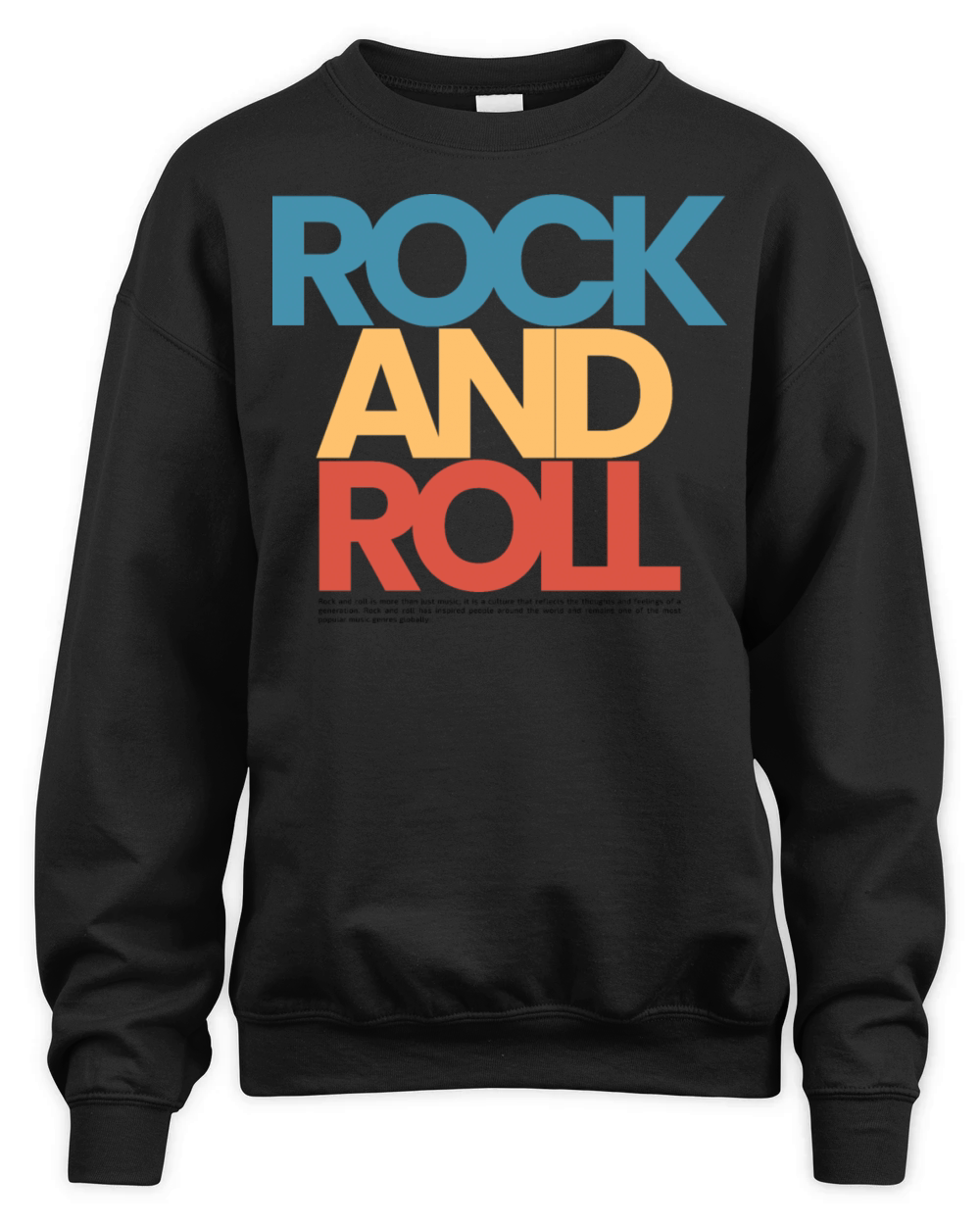 Rock and Roll Vintage Unisex Premium Crewneck Sweatshirt
